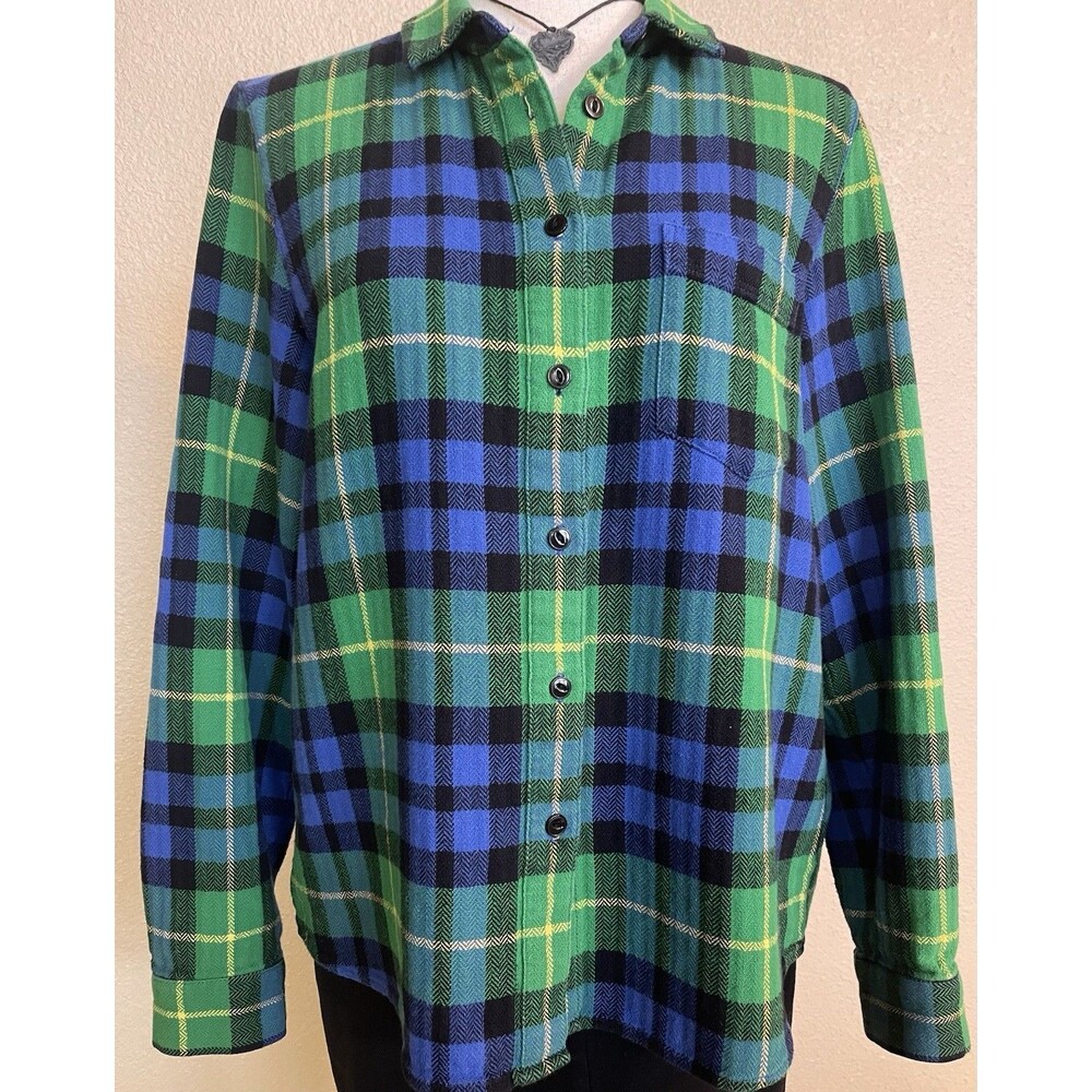Madewell womens multicolored buttoned down shirt SZ L western indie cabincore